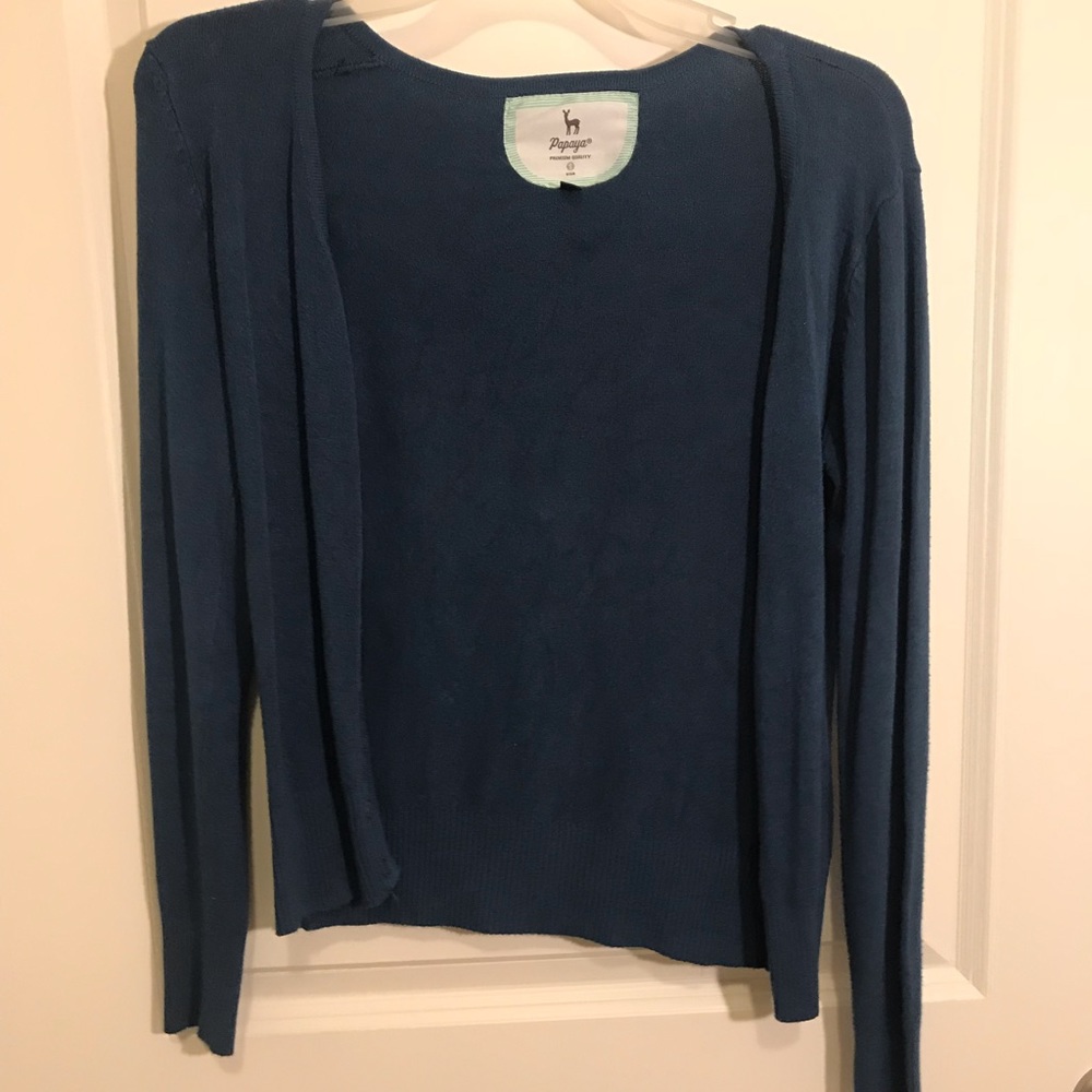 Peacock Blue Papaya Cardigan